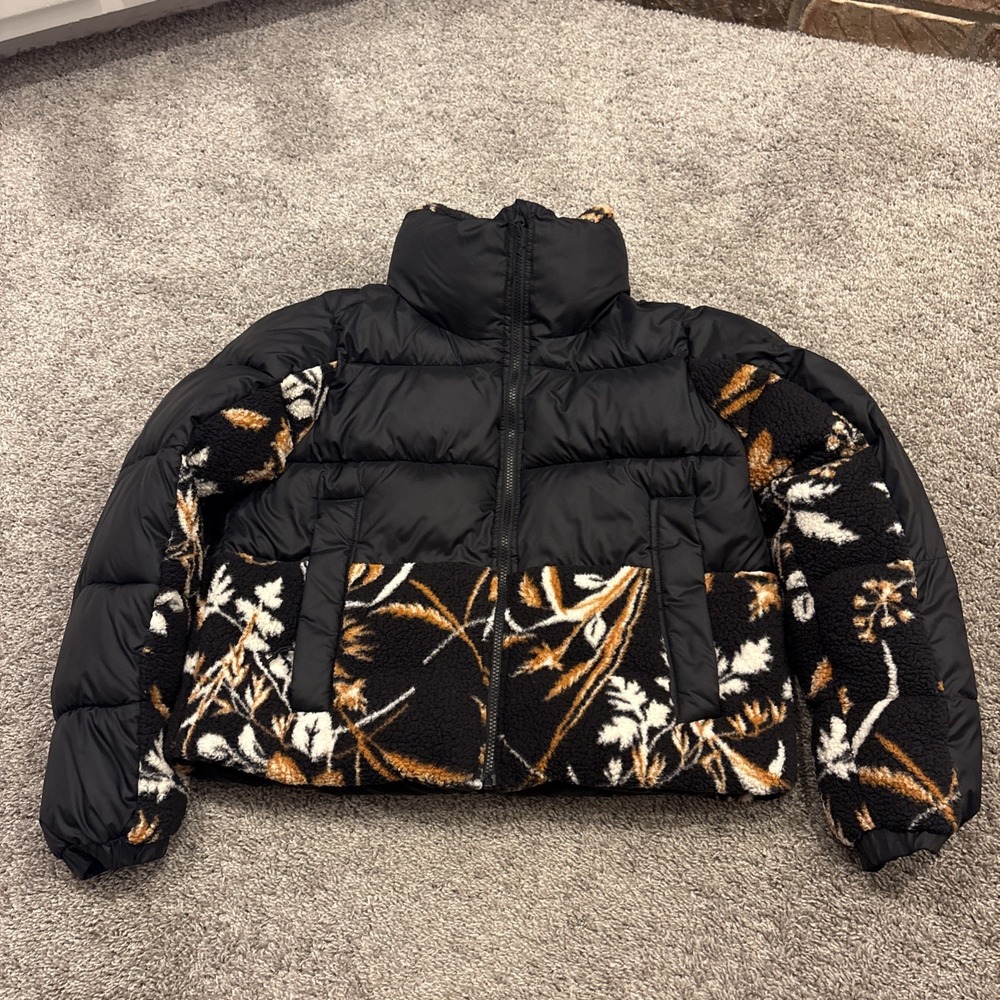Columbia Women's Leadbetter Point™ II Sherpa Hybrid Puffer Jacket Floral Size L